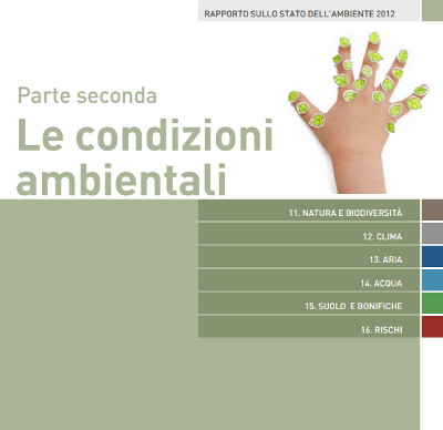 Sommario PARTE SECONDA: Le condizioni ambientali

    11. Natura e biodiversit
    12. Clima
    13. Aria
    14. Acqua
    15. Suolo e bonifiche
    16. Rischi
     