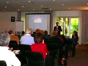 Un momento del convegno avvenuto nel prestigioso Hotel Du Lac e du Parc